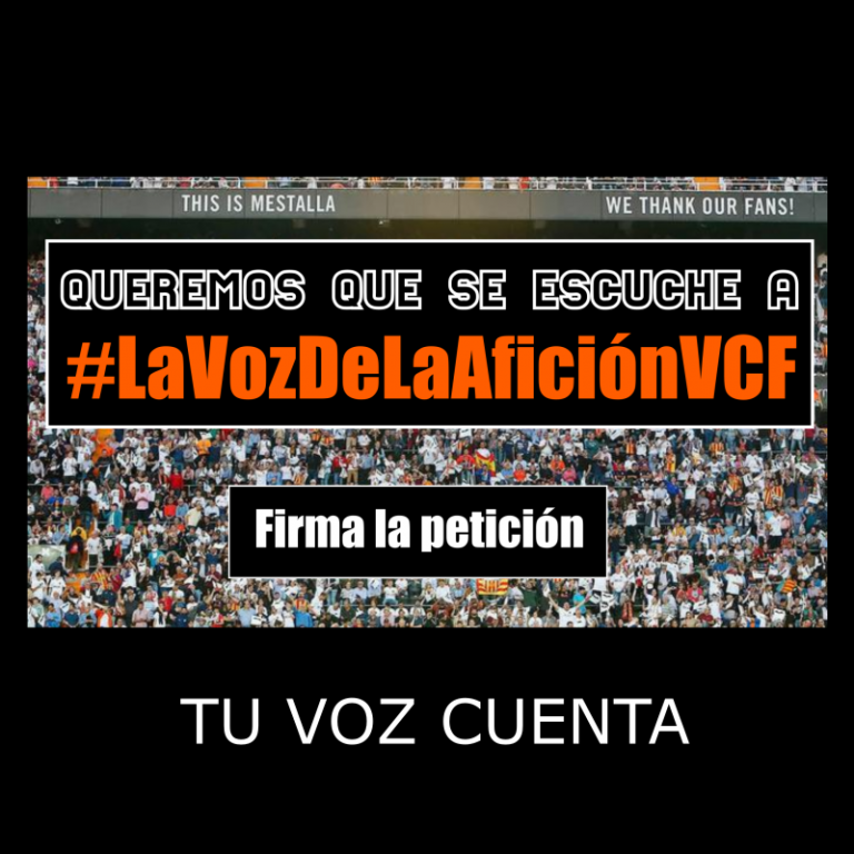 21 peticiones que los aficionados mandarermos al Valencia CF para intentar hacerles ver que tienen que escuchar la voz de la afición.